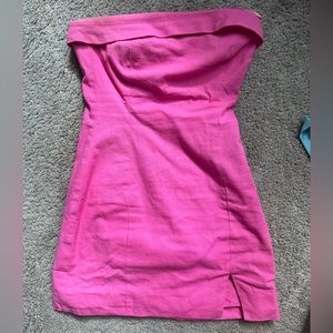 runaway pink strapless dress size 2